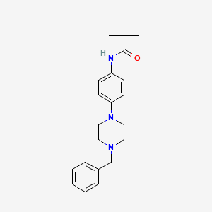 N-[4-(4-benzylpiperazin-1-yl)phenyl]-2,2-dimethylpropanamide