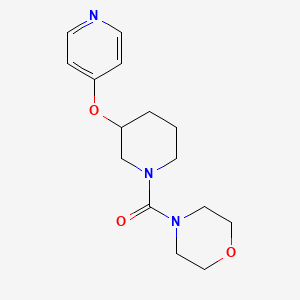 molecular formula C15H21N3O3 B2616408 Morpholino(3-(pyridin-4-yloxy)piperidin-1-yl)methanone CAS No. 2034525-67-0