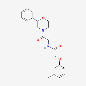 N-(2-oxo-2-(2-phenylmorpholino)ethyl)-2-(m-tolyloxy)acetamide