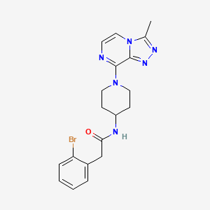 2-(2-bromophenyl)-N-(1-(3-methyl-[1,2,4]triazolo[4,3-a]pyrazin-8-yl)piperidin-4-yl)acetamide