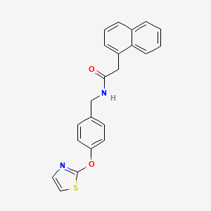 2-(naphthalen-1-yl)-N-(4-(thiazol-2-yloxy)benzyl)acetamide