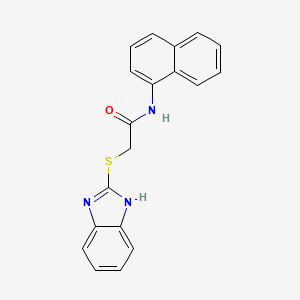 2-(1H-benzimidazol-2-ylsulfanyl)-N-naphthalen-1-ylacetamide