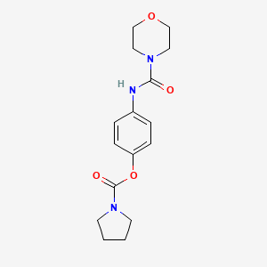 4-(Morpholine-4-carboxamido)phenyl pyrrolidine-1-carboxylate