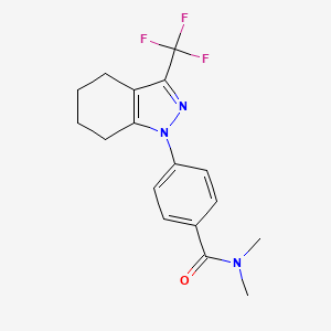 N,N-dimethyl-4-[3-(trifluoromethyl)-4,5,6,7-tetrahydro-1H-indazol-1-yl]benzamide