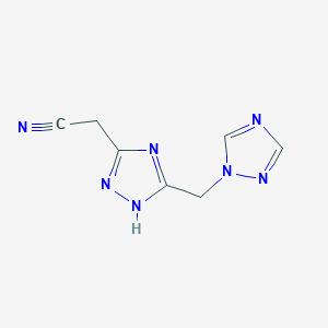 2-[3-(1H-1,2,4-triazol-1-ylmethyl)-1H-1,2,4-triazol-5-yl]acetonitrile