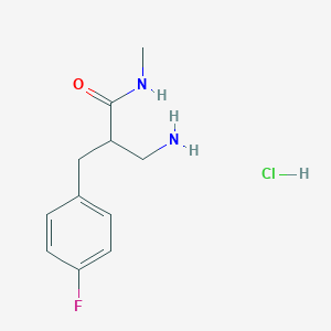 3-amino-2-[(4-fluorophenyl)methyl]-N-methylpropanamide hydrochloride