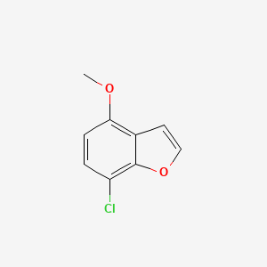 molecular formula C9H7ClO2 B2616462 7-Chloro-4-methoxy-benzofuran CAS No. 1427393-29-0