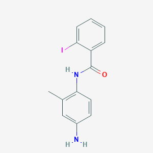 molecular formula C14H13IN2O B2616463 N-(4-amino-2-methylphenyl)-2-iodobenzamide CAS No. 926221-18-3