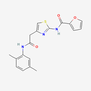 N-(4-{[(2,5-dimethylphenyl)carbamoyl]methyl}-1,3-thiazol-2-yl)furan-2-carboxamide