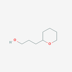molecular formula C8H16O2 B2616497 3-(Oxan-2-yl)propan-1-ol CAS No. 38796-44-0