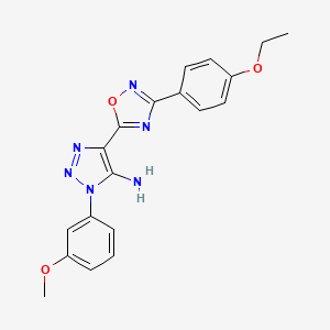 4-(3-(4-ethoxyphenyl)-1,2,4-oxadiazol-5-yl)-1-(3-methoxyphenyl)-1H-1,2,3-triazol-5-amine