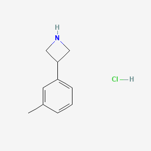 molecular formula C10H14ClN B2616514 3-(m-Tolyl)azetidine Hydrochloride CAS No. 2551117-80-5