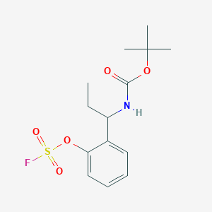 Tert-butyl N-[1-(2-fluorosulfonyloxyphenyl)propyl]carbamate