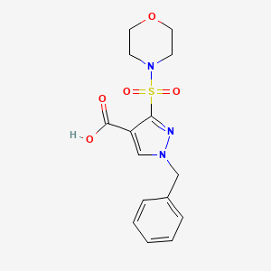 1-benzyl-3-(morpholinosulfonyl)-1H-pyrazole-4-carboxylic acid