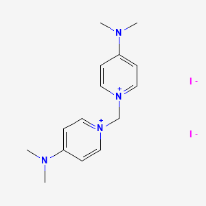 4-(Dimethylamino)-1-{[4-(dimethylamino)pyridin-1-ium-1-yl]methyl}pyridin-1-ium diiodide