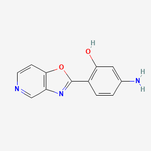 5-Amino-2-([1,3]oxazolo[4,5-c]pyridin-2-yl)phenol