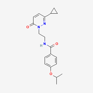 N-(2-(3-cyclopropyl-6-oxopyridazin-1(6H)-yl)ethyl)-4-isopropoxybenzamide
