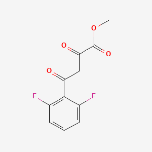 molecular formula C11H8F2O4 B2616571 4-(2,6-二氟苯基)-2,4-二氧代丁酸甲酯 CAS No. 1037130-74-7