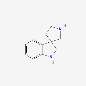 molecular formula C11H14N2 B2616578 Spiro[indoline-3,3'-pyrrolidine] CAS No. 7198-72-3