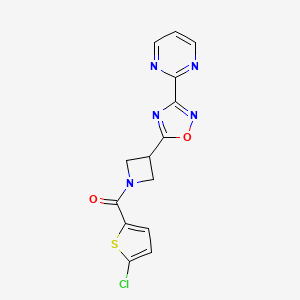 (5-Chlorothiophen-2-yl)(3-(3-(pyrimidin-2-yl)-1,2,4-oxadiazol-5-yl)azetidin-1-yl)methanone
