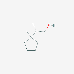 molecular formula C9H18O B2616587 (2S)-2-(1-Methylcyclopentyl)propan-1-ol CAS No. 2248173-03-5