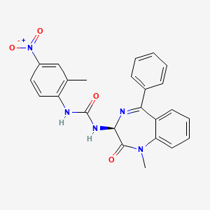 1-(1-methyl-2-oxo-5-phenyl-2,3-dihydro-1H-1,4-diazepin-3-yl)-3-(2-methyl-4-nitrophenyl)urea