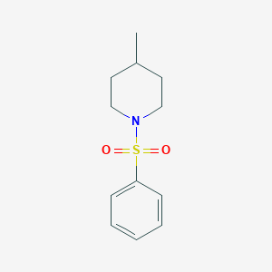 molecular formula C12H17NO2S B261660 4-Methyl-1-(phenylsulfonyl)piperidine 