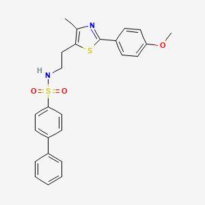 N-(2-(2-(4-methoxyphenyl)-4-methylthiazol-5-yl)ethyl)-[1,1'-biphenyl]-4-sulfonamide