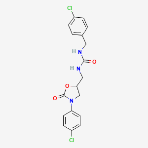 1-(4-Chlorobenzyl)-3-((3-(4-chlorophenyl)-2-oxooxazolidin-5-yl)methyl)urea