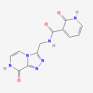 N-((8-hydroxy-[1,2,4]triazolo[4,3-a]pyrazin-3-yl)methyl)-2-oxo-1,2-dihydropyridine-3-carboxamide