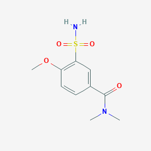 4-methoxy-N,N-dimethyl-3-sulfamoylbenzamide