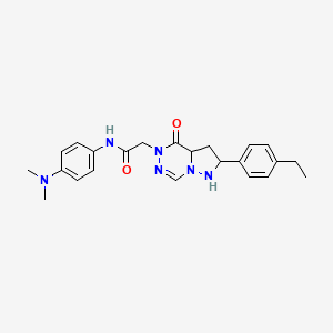 molecular formula C23H24N6O2 B2616630 N-[4-(dimethylamino)phenyl]-2-[2-(4-ethylphenyl)-4-oxo-4H,5H-pyrazolo[1,5-d][1,2,4]triazin-5-yl]acetamide CAS No. 1291855-93-0