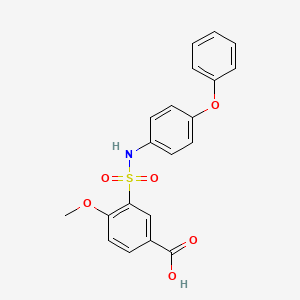 4-methoxy-3-[(4-phenoxyphenyl)sulfamoyl]benzoic Acid