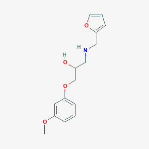 molecular formula C15H19NO4 B261664 1-[(2-Furylmethyl)amino]-3-(3-methoxyphenoxy)-2-propanol 
