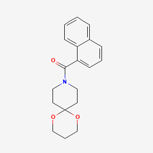 molecular formula C19H21NO3 B2616646 Naphthalen-1-yl(1,5-dioxa-9-azaspiro[5.5]undecan-9-yl)methanone CAS No. 1351649-08-5