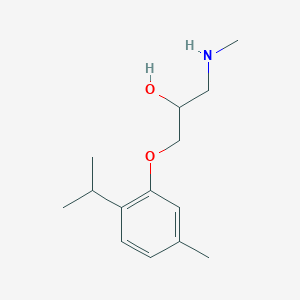molecular formula C14H23NO2 B261665 1-(2-Isopropyl-5-methylphenoxy)-3-(methylamino)-2-propanol 
