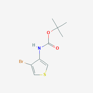 molecular formula C9H12BrNO2S B2616658 Tert-butyl N-(4-bromothiophen-3-yl)carbamate CAS No. 119485-57-3