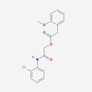 molecular formula C17H16ClNO4 B2616661 [2-(2-氯苯胺基)-2-氧代乙基] 2-(2-甲氧基苯基)乙酸酯 CAS No. 1638736-22-7