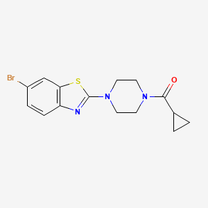 (4-(6-Bromobenzo[d]thiazol-2-yl)piperazin-1-yl)(cyclopropyl)methanone