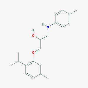 molecular formula C20H27NO2 B261668 1-(2-Isopropyl-5-methylphenoxy)-3-(4-toluidino)-2-propanol 