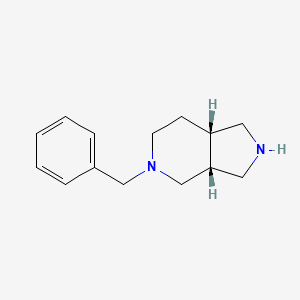 molecular formula C14H20N2 B2616684 (3Ar,7aS)-5-benzyl-1,2,3,3a,4,6,7,7a-octahydropyrrolo[3,4-c]pyridine CAS No. 236406-57-8