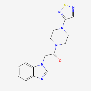 2-(1H-1,3-benzodiazol-1-yl)-1-[4-(1,2,5-thiadiazol-3-yl)piperazin-1-yl]ethan-1-one