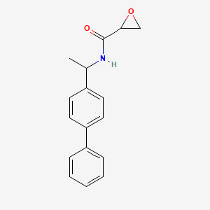 N-[1-(4-Phenylphenyl)ethyl]oxirane-2-carboxamide