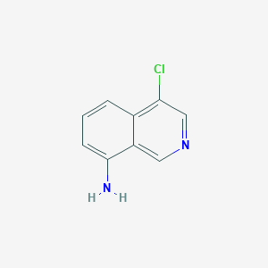 molecular formula C9H7ClN2 B2616710 4-Chloroisoquinolin-8-amine CAS No. 1824065-49-7