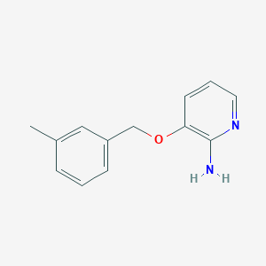 molecular formula C13H14N2O B2616722 3-[(3-Methylphenyl)methoxy]pyridin-2-amine CAS No. 244766-55-0