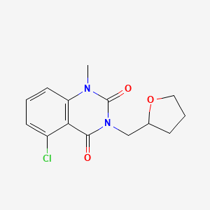 5-chloro-1-methyl-3-((tetrahydrofuran-2-yl)methyl)quinazoline-2,4(1H,3H)-dione