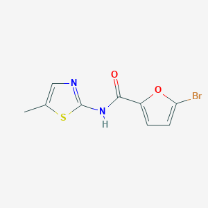 molecular formula C9H7BrN2O2S B2616758 5-bromo-N-(5-methyl-1,3-thiazol-2-yl)furan-2-carboxamide CAS No. 304510-03-0