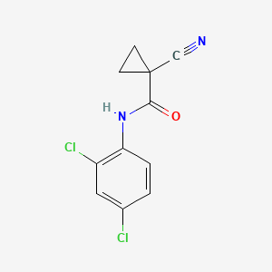 molecular formula C11H8Cl2N2O B2616770 1-氰基-N-(2,4-二氯苯基)环丙烷甲酰胺 CAS No. 946159-54-2