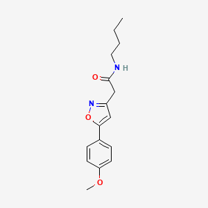 molecular formula C16H20N2O3 B2616776 N-butyl-2-(5-(4-methoxyphenyl)isoxazol-3-yl)acetamide CAS No. 953205-13-5
