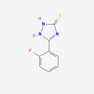 molecular formula C8H6FN3S B2616815 5-(2-fluorophenyl)-4H-1,2,4-triazole-3-thiol CAS No. 261633-13-0